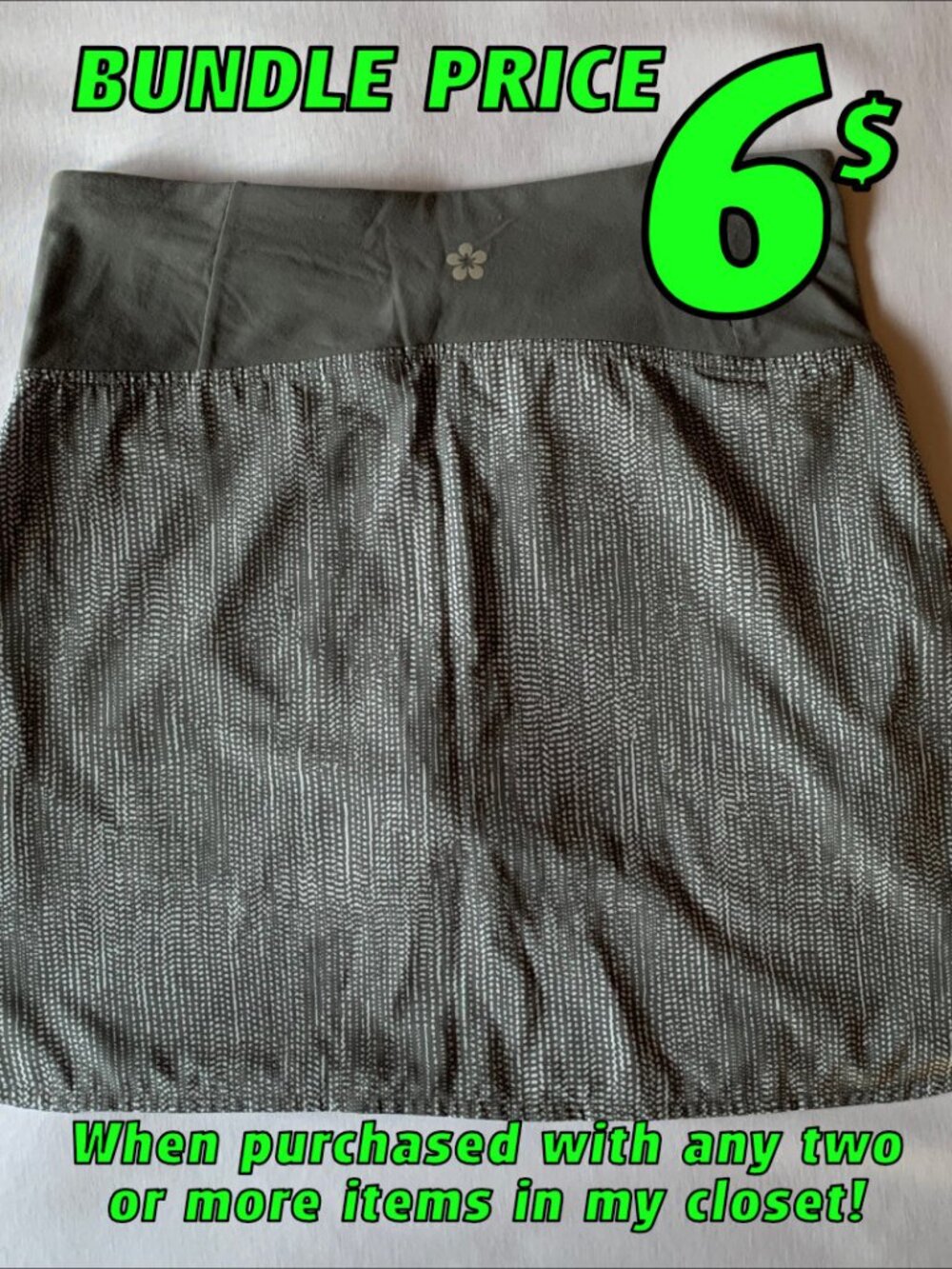 Tuff Athletics Grey Skort Size SMALL